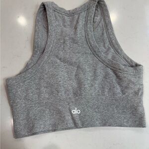 ALO Yoga Seamless Delight High Neck Bra
Color: Gray Size: L